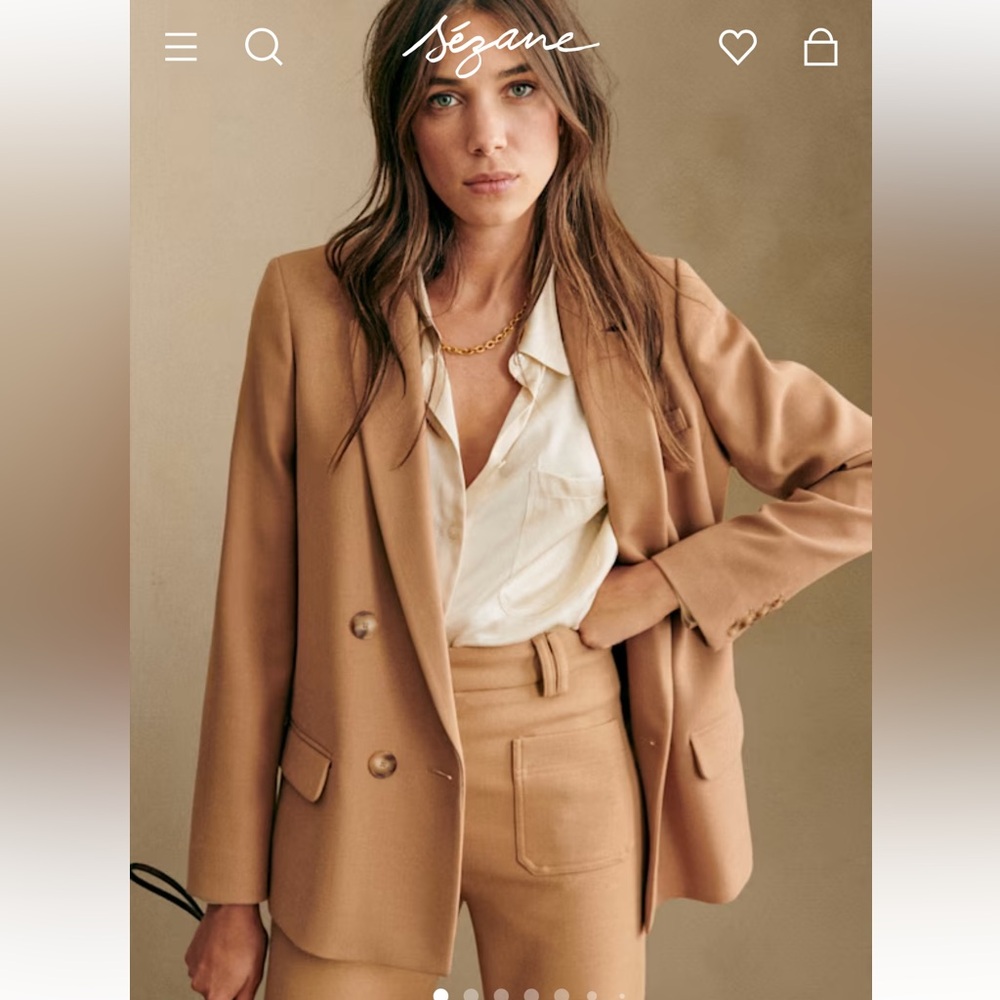 Sezane Christy jacket/ camel